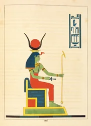 La déesse Nut, illustration du Pantheon égyptien : collection des personnages mythologiques de l